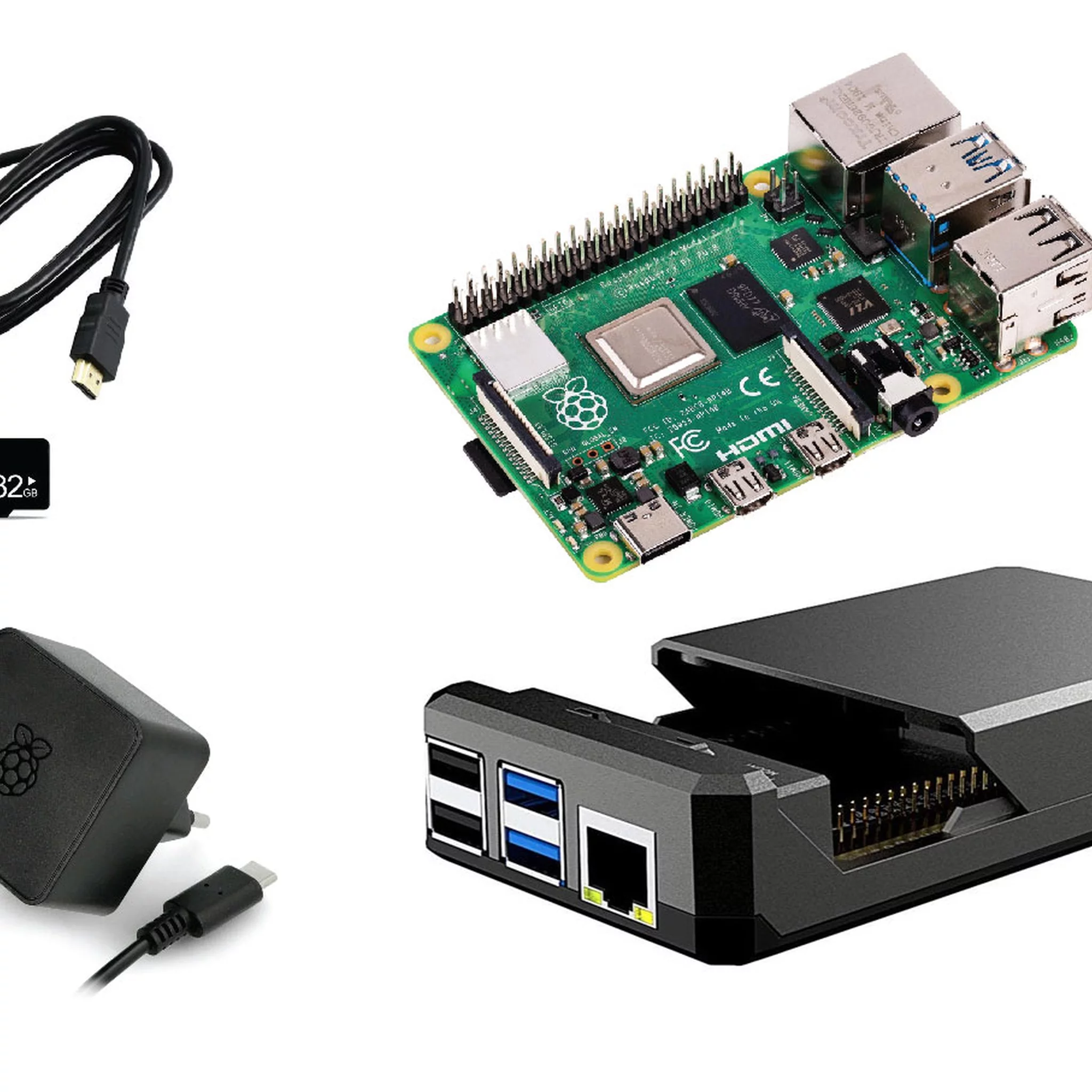 Raspberry Pi 4 Model B 2GB Elegant Kit